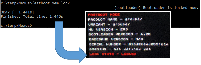 fastboot oem lock command not allowed